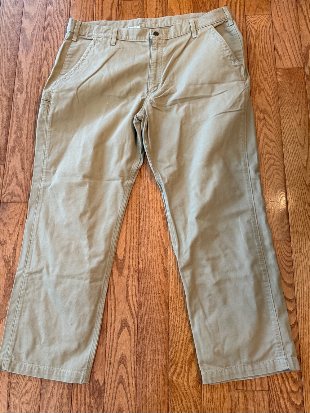 Carhartt B299 Carpenter Pants Relaxed Fit Khaki Tan Workwear Mens 42x30